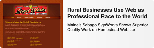 Rural Businesses Use Web as Professional Race to the World